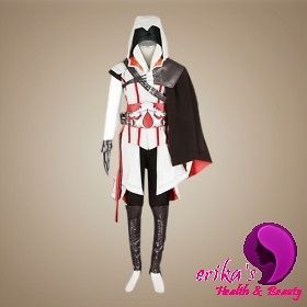 Quality Assassins Creed II 2 Altair Cosplay Costume Whole Outfit