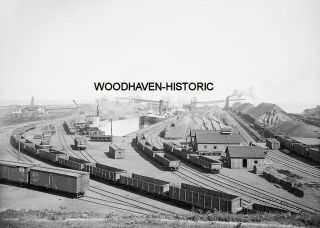 LS & MS Railroad. ore docks, Ashtabula, Ohio 1900 Photo