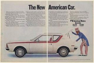 1970 AMC American Motors Gremlin The New American Car Uncle Sam 2 Page