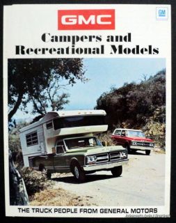 GMC 1971 Campers & Recreational Models Sales Brochure
