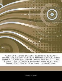 Articles on People of Beninese Descent, Including Toussaint