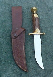 CASE XX Kodiak Sheath Bowie Knife Hand Made In USA Stag NOS + Matching