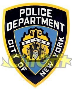 NYPD POLICE SHIELD BADGE BUMPER STICKER NEW YORK GIFT