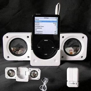 Foldable Double Speakers For IPod  DVD Player 2 colors option arw