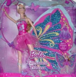 Pretty Fairy Princess Barbie Doll With Glitter Wings