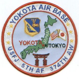 USAF BASE PATCH, YOKOTA AIR BASE, JAPAN, 374TH AW *