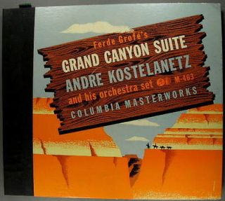 Grofe Grand Canyon Suite 78 RPM Andre Kostelanetz Columbia Masterworks