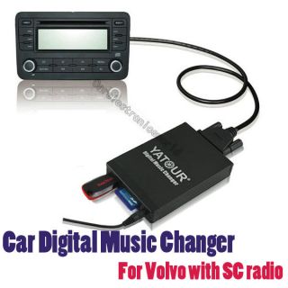 Car Digital CD Changer USB SD AUX Adapter Music  Player for Volvo