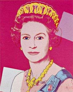 Andy Warhol   Queen Elizabeth II   Large 24 CANVAS BL