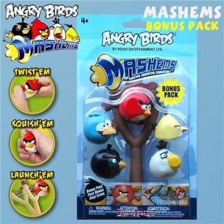 Angry Birds Mashems Bonus Pack inc Catapult Launcher Black Red Yellow