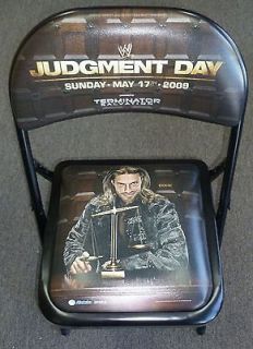 WWE PPV 2009 Judgement Day Ringside Floor Chair w/ Edge Allstate Arena