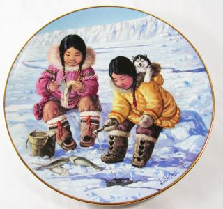 Eskimo/Inuit Arctic Spring Collector Plate, Patience Anna Perenna
