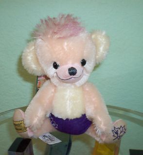 NWT Merrythought Pink Canadian Punkinhead Ancestor Cheeky Bear #174