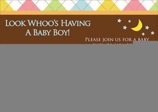 Whoo Loves You OWL BABY SHOWER INVITATION BIRTHDAY ANNIVERSARY INVITES