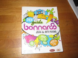 2010 Bonnaroo Guide Book Official with Pull Out Site + Grounds Map