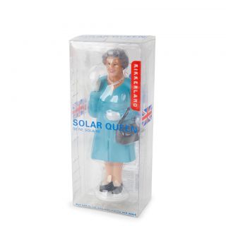 Queen of England Solar Novelty Figure Toy   Hand Waves *NEW*