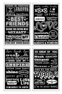 60 60016 IN THE WORDS 4X6 CLING RUBBER STAMP SET