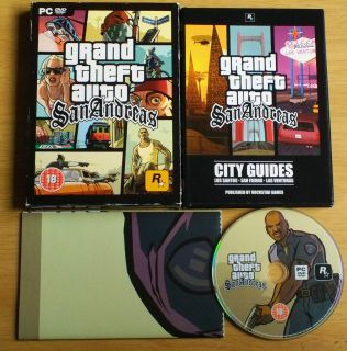 GRAND THEFT AUTO SAN ANDREAS HARD BACK BOOK EDITION for PC COMPLETE