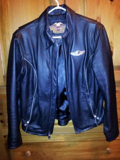 100th Anniversary Harley Davidson Leather Jacket, Womens Medium, RARE