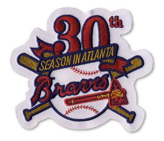 1995 ATLANTA BRAVES 30TH ANNIVERSARY SEASON MLB LOGO SLEEVE JERSEY
