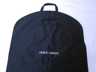 NEW GIORGIO ARMANI BLACK FABRIC SUITS DRESS TRAVELING LONG GARMENT BAG