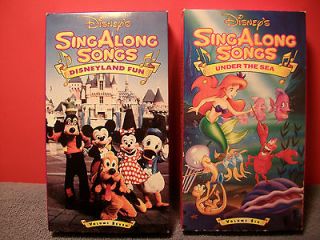 VHS Disneys Sing Along Songs   Under The Sea & Disneyland Fun