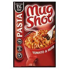 Mug Shot Pasta Snack Tomato And Herb Sachet 64G   From UK Will Send