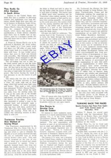1938 TRACTORSAW TRACTOR DRAG SAW ARTICLE SIOUX CITY IA