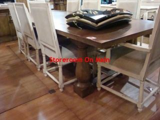 96 Hemmingway Farmhouse Dining Table in Antique Oak with distressing