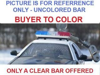 2605C   127 CLEAR   UNCOLORED STRAIGHT POLICE LIGHT BAR