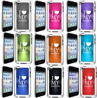 Apple iPod Touch 4th Generation Hard Case Cover I Love Heart my Marine