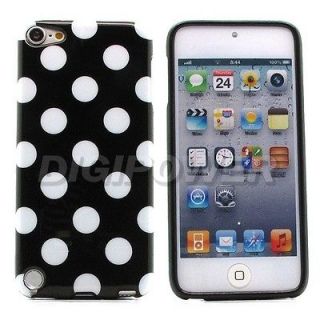 POLKA DOTS SOFT GEL CASE COVER SKIN FOR APPLE IPOD TOUCH 5 5G 5TH GEN