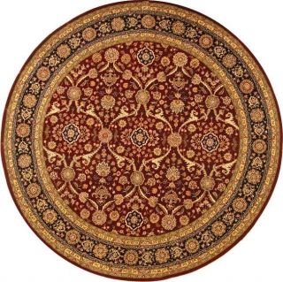 Hand Tufted Red Persian Court Wool/Silk Area Rug 6 Round