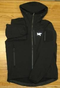 BRAND NEW Mens Black Arcteryx Gamma MX Jacket Size Medium with HOODY