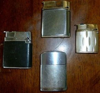 four) Vintage Ronson Lighters   3 Varaflame and 1 Windlite