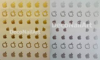 Apple Computer Logo Design Label Water Transfer Nail Art Decals Seals
