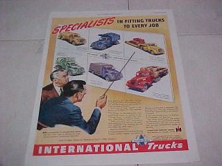 1947 International Truck Advertisement, Vintage Ad