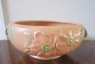 1930s Weller WILD ROSE Art Pottery Jardiniere 9 Bowl