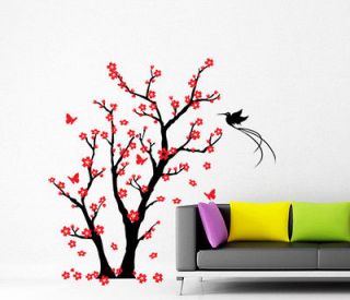 Wall Decor Art Vinyl Removable Mural Decal Sticker Cherry Blossom Tree
