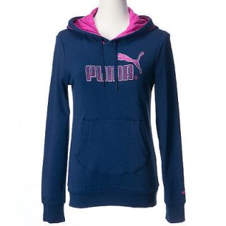 BN PUMA Women Graphic Hoody Sweat Medieval Blue Asia Size 82299301