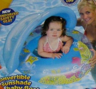 My First   Reinforced Safety Aqua Leisure Sun Canopy Baby Float