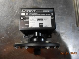 Ashcroft B Series Pressure Switch B424B XPK BUNA/STEEL Top Mounted