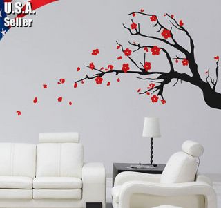 Wall Art Decor Vinyl Removable Mural Decal Sticker Cherry Blossom