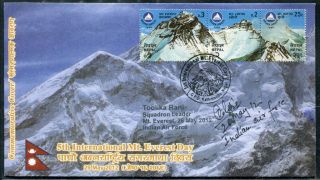 Expedition Cover Signed By Climber Toolika Rani India Air Force