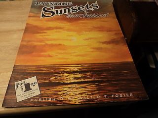 PAINTING SUNSETS #101 BY VIOLET PARKHURST& WALTER FOSTER 14X10.5