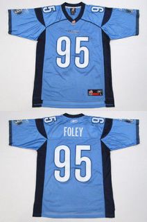 Foley #95 Toronto Argonauts CFL Football Jersey Reebok Men L Argos
