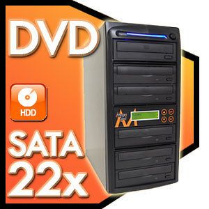 Burner 22X CD DVD Duplicator+500 GB Multi Media Copier Tower Writer