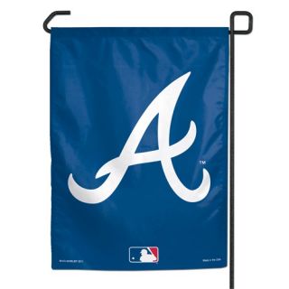 ATLANTA BRAVES GARDEN FLAG BANNER 11 X 15 TEAM LOGO MLB BASEBALL