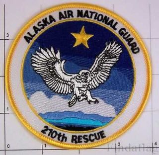 Alaska Air National Guard 210th Rescue Bird Star Sky Patch