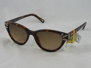 Fossil Brand Tortoise Brown Cagney Cat Eye Sunglasses Plus Pouch